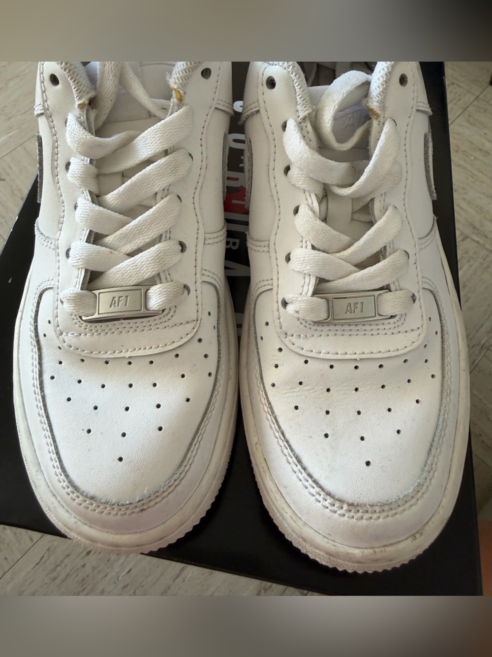 Nike White Leather Low-Top Sneakers